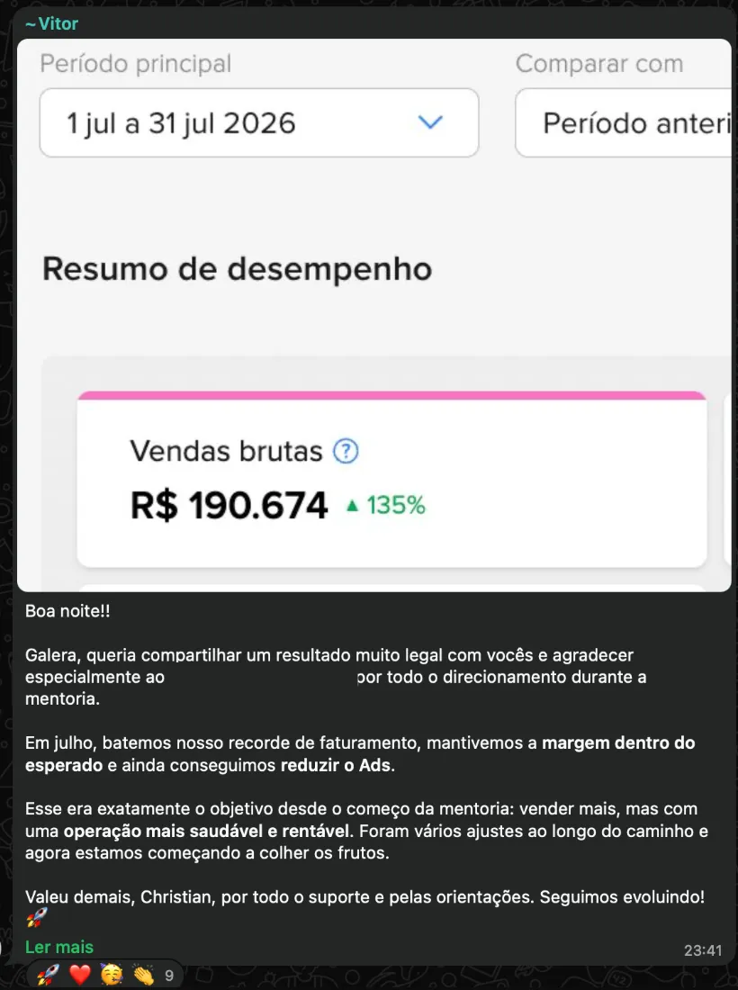 Resultado de mentorado